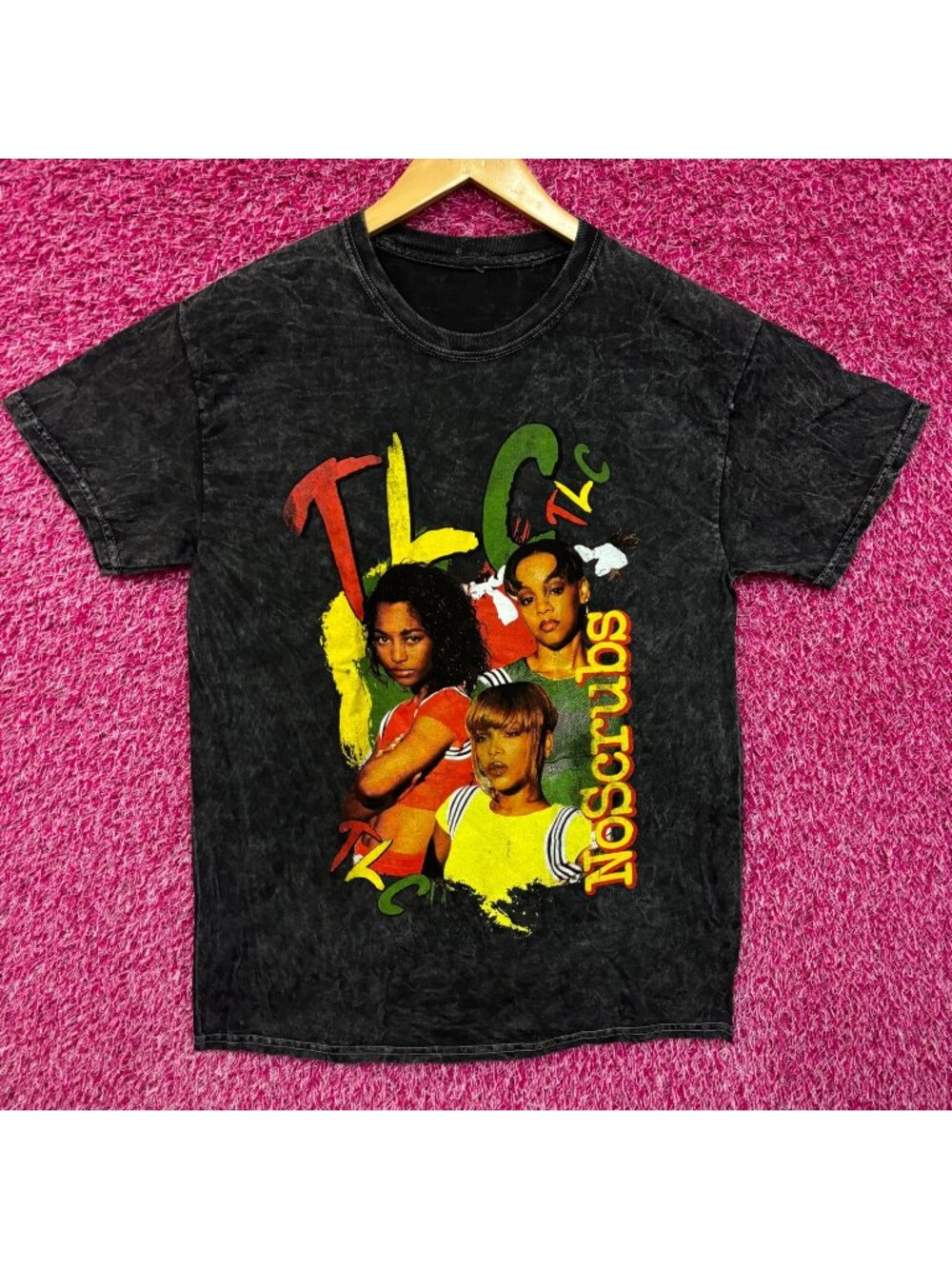 TLC No Scrubs mineral wash tee medium